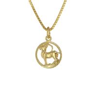 trendor 75990-01 Kinder Sternzeichen Steinbock 333 Gold + goldplattierte Kette