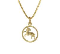 trendor Schmuck 75990-04 Sternzeichen Widder 333 Gold + goldplattierte Kinder-Kette