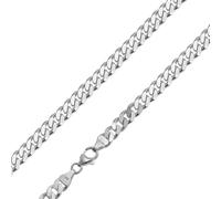 trendor 85888 Halskette für Männer 925 Silber Flachpanzer Breite 6.9 mm 50 cm
