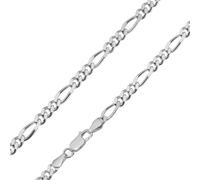 trendor 85925 Halskette für Herren 925 Sterlingsilber Figaro-Kette 50 cm