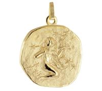 trendor Anhänger Sternzeichen Jungfrau 925 Silber Vergoldet Ø 20 mm Schmuckstück für Damen und Herren, zeitlose Geschenkidee, 21300-09
