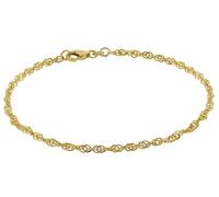 trendor Armband Frauen 333 Gold Singapur 2,4 mm 50521 | Damen Armband, modische Geschenkidee, Armband Echtgold, Armschmuck für Damen, Goldarmband für Frauen