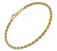 trendor Damen-Armband 333 Gold / 8 Karat Kordelkette zauberhafter Goldschmuck für Frauen, elegante Geschenkidee, 51879 18,5 cm