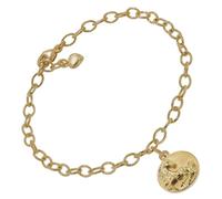 trendor Damen-Armband mit Pferd-Anhänger Silber Goldplattiert 19 cm 51200 | Armband mit Anhänger 925 Sterlingsilber vergoldet, Armband-Anhänger mit Pferde-Motiv, Silber-Armband mit Tier-Anhänger