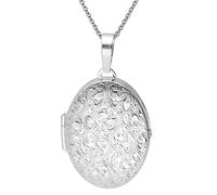 trendor Damen-Kette mit Medaillon 925 Silber zauberhafter Schmuck, Halsschmuck für Frauen, tolle Geschenkidee, 15536-45 45 cm