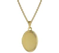 trendor Damen Medaillon mit Halskette Gold auf Silber 925 75745-40 40 cm