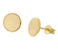 trendor Damen-Ohrstecker 333 / 8K Gold Ohrringe Ø 8 mm 28460 | modischer Ohrschmuck für Frauen, elegante Geschenkidee,
