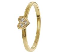 trendor 41538 Damenring Gold 333/8K Herz mit Zirkonias 52/16.6