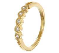trendor Schmuck Damenring Gold 333/8K mit Zirkonias 68395