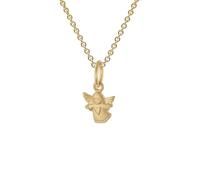 trendor Schmuck Engel-Anhänger 333 Gold Mit Vergoldeter Silberkette für Kinder 28966