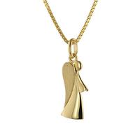 trendor Schmuck 39630 Engel-Anhänger Gold 333 (8 Karat) mit vergoldeter Kette, 42 cm