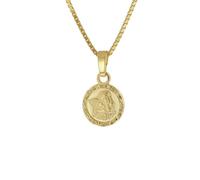 trendor 41162 Engel-Anhänger Gold 333 mit vergoldeter Silber-Kette für Kinder