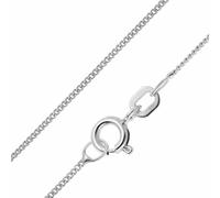 trendor Feine Panzerkette 925 Silber Rhodiniert Halskette 1,1 mm 21082-38 38 cm