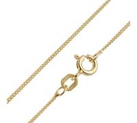 trendor Feine Panzerkette 925 Silber Vergoldet Kette 1,1 mm 15682 | Anhänger-Kette Sterlingsilber goldplattiert, Silber-Kette für Schmuck-Anhänger, Flachpanzer-Kette vergoldet, Made in Germany