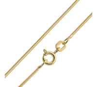 trendor Schmuck Feine Schlangenkette 925 Silber Vergoldet Kette Damen 1,1 mm 15695