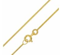 trendor Feine Schlangenkette Gold 333/8K Breite 0,9 mm zeitloser Halsschmuck aus Echtgold für Damen, wunderschöne Geschenkidee, 51860-50 50 cm