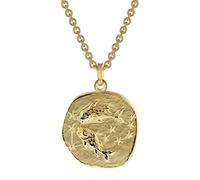 trendor Schmuck Fische Sternzeichen Ø 20 mm Herrenkette Gold auf Silber 39070-03
