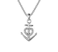 trendor Glaube Liebe Hoffnung Anhänger mit Damen-Halskette Silber 925 Halsschmuck für Frauen, zauberhafte Geschenkidee, 08813