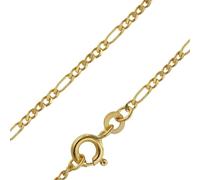 trendor Schmuck 71811 Goldkette 333 Gold für Damen und Herren Figaro Diamantiert, 40 cm