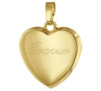 trendor Gravur-Anhänger für Damen Gold auf 925 Silber inklusive Wunsch-Gravur eleganer Gravurschmuck, Schmuckstück für Frauen, 41397