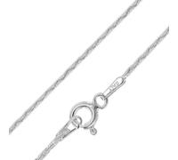 trendor Halskette Cardano 925 Silber Rhodiniert 1,1 mm breit 31258 | Silber-Halskette für Frauen und Männer, anschmiegsame Cardano-Kette, Anhänger-Kette aus Sterlingsilber mit Rhodium-Veredelung