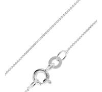 trendor Halskette Feine Ankerkette Weißgold 333 / 8K Breite 0,8 mm zeitloser Halsschmuck für Damen und Herren, elegante Geschenkidee, 68058-45 45 cm