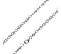 trendor Halskette für Herren 925 Silber Diamantierte Ankerkette 2,5 mm modischer Halsschmuck aus echtem Silber, zeitlose Geschenkidee, 51562-60 60 cm