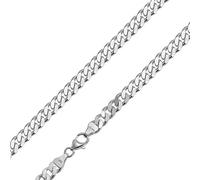 trendor Schmuck 85888 Halskette für Männer 925 Silber Flachpanzer Breite 6,9 mm, 50 cm