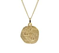 trendor Halskette mit Sternzeichen Waage Gold 333/8K Ø 16 mm 41920-10-45 45 cm