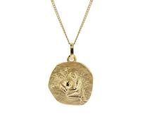 trendor Halskette mit Sternzeichen Wassermann Gold 333/8K Ø 16 mm 41920-02-45 45 cm