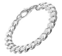 trendor Herren-Armband Silber 925 Panzer Breite 10,8 mm Silber-Armband für Männer Massives Panzerarmband Silberschmuck Armschmuck Geschenkidee 75139-21 21 cm