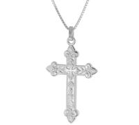 trendor Herren-Halskette mit orthodoxem Kreuz 35 mm 925 Silber 41384-60