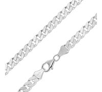 trendor Herren-Halskette Silber 925 Flachpanzer Breite 6 mm modischer Halsschmuck für Männer aus echtem Sterlingsilber, tolle Geschenkidee, 15104-50 50 cm