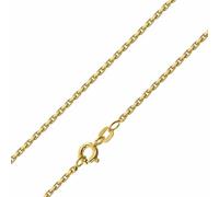 trendor Herren-Kette 925 Silber Vergoldet Ankerkette 1,6 mm breit 28995-45