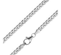 trendor 15064 Herren-Panzerkette 925 Silber Rhodiniert Halskette 4.1 mm breit 50 cm