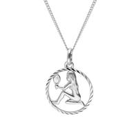 trendor Jungfrau Sternzeichen Halskette Silber 925 zeitloser Halsschmuck für Damen und Herren, elegantes Accessoire 68260-09-40 40 cm