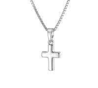 trendor Kinder-Halskette mit Kreuz-Anhänger 925 Silber 15589-40