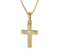 trendor 41804 Kinder-Halskette mit Kreuz Gold 333/8K 38 cm