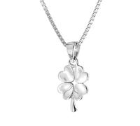 trendor Schmuck Kinder-Halskette Silber 925 Collier mit Glücksbringer 41687