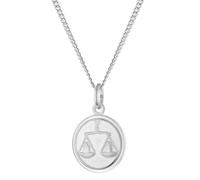 trendor Schmuck Kinder-Halskette Sternzeichen Waage 925 Silber 28606-10