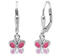 trendor Kinder-Ohrringe für Mädchen 925 Silber Schmetterling zauberhafter Ohrschmuck für Mädchen aus Sterlingsilber, elegante Geschenkidee für Kids 41589