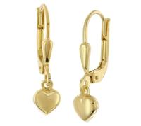 trendor 28465 Kinder-Ohrringe Gold 333 / 8K Herz-Ohrhänger