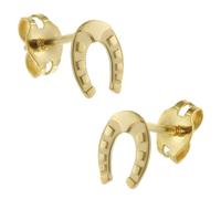 trendor Kinder Ohrringe Gold 333 / 8K Hufeisen Ohrstecker 41855