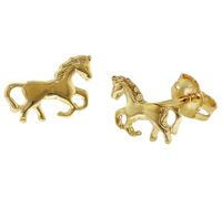trendor Kinder-Ohrringe Pferd Gold 333 Ohrstecker gold Mädchen Kinder 19029230