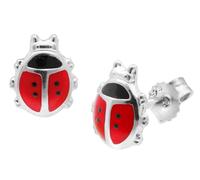 trendor Kinder-Ohrringe Käfer Silber 925 Ohrstecker zauberhafter Ohrschmuck für Mädchen, elegante Geschenkidee, 68345