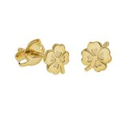 trendor Kinder-Ohrringe Kleeblatt 333 / 8K Gold 51088