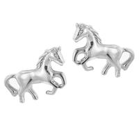 trendor Kinder-Ohrringe Pferd zauberhafter Ohrschmuck aus Silber für Mädchen, elegante Geschenkidee für Kids 63669