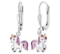 trendor Kinder-Ohrringe Silber 925 Einhorn Ohrhänger zauberhafter Ohrschmuck für Mädchen, elegante Geschenkidee, 68349