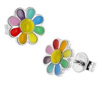 trendor Kinder-Ohrringe Silber 925 Ohrstecker Blume zauberhafter Ohrschmuck aus Sterlingsilber für Mädchen, elegante Geschenkidee für Kids 41661
