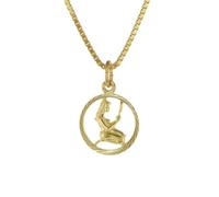 trendor Schmuck 75990-09 Kinder Sternzeichen Jungfrau 333 Gold + goldplattierte Kette